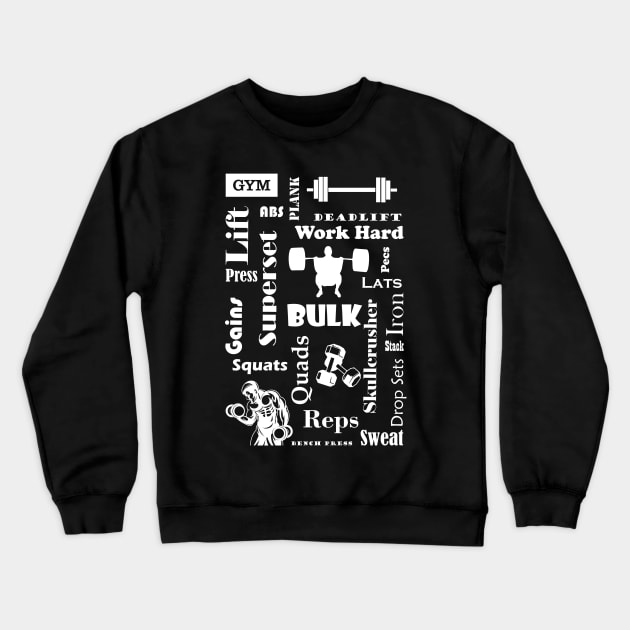 Gym Crewneck Sweatshirt by BeAwesomeApparel